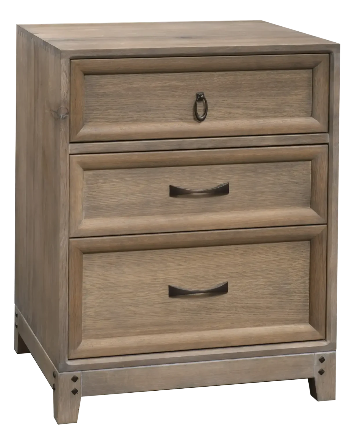 Amish Glendale 3 Drawer Nightstand