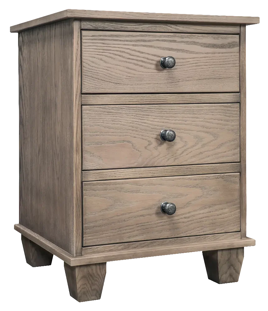 Amish Kensington Nightstand with 3 Drawers