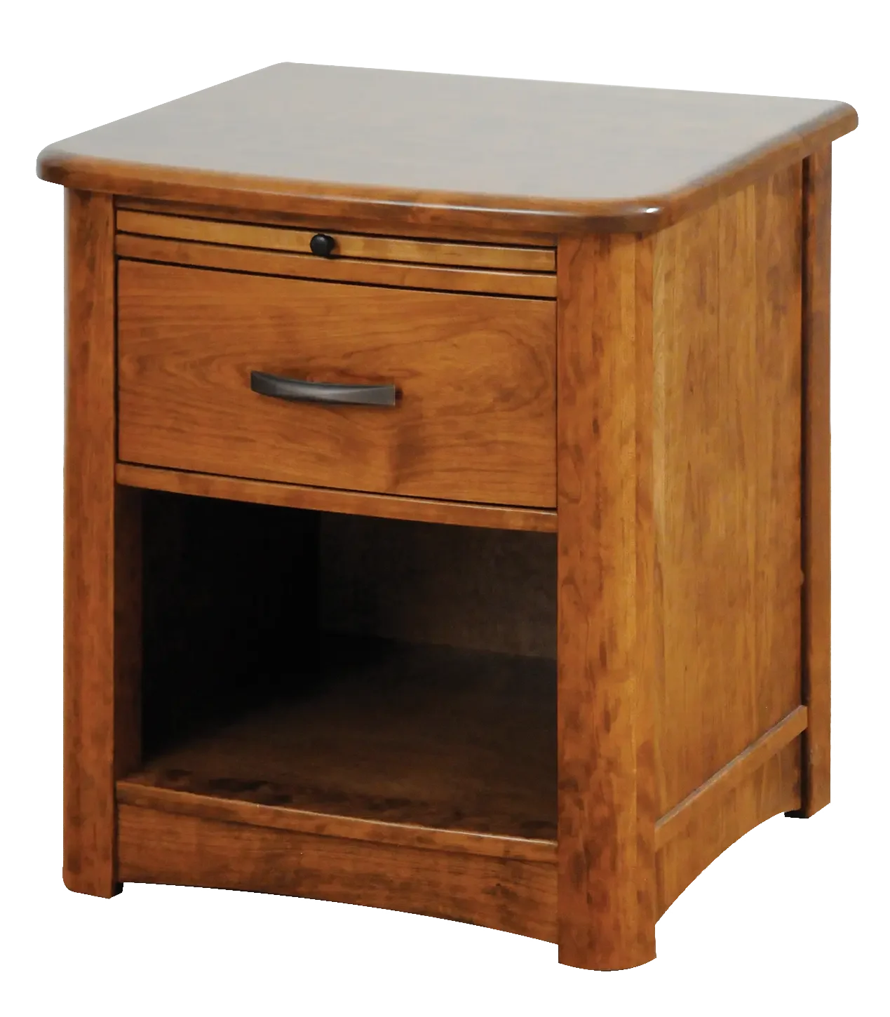 Amish Meridian Nightstand with 1 Drawer, Open Below