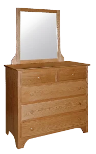 Amish Shaker Dresser with 5 Drawers