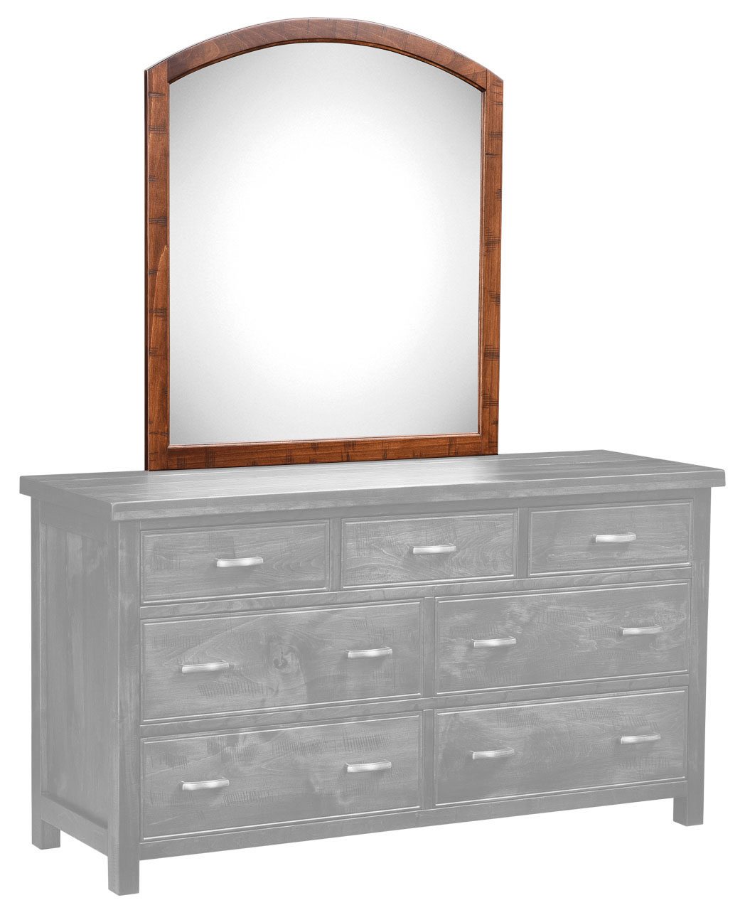 Amish Timbermill Arch Mirror