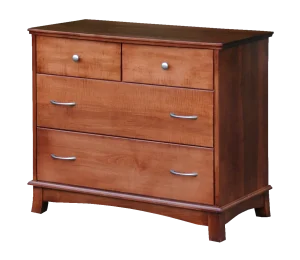Amish Crescent 4 Drawer Chest