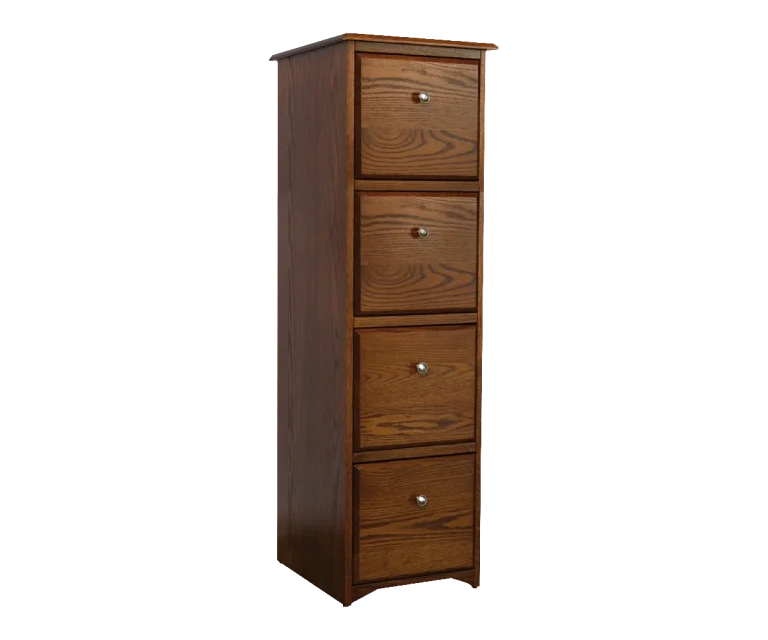 Amish Economy Four-Drawer File Cabinet
