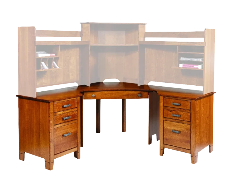 Amish Jacobsville Compact Corner Computer Desk