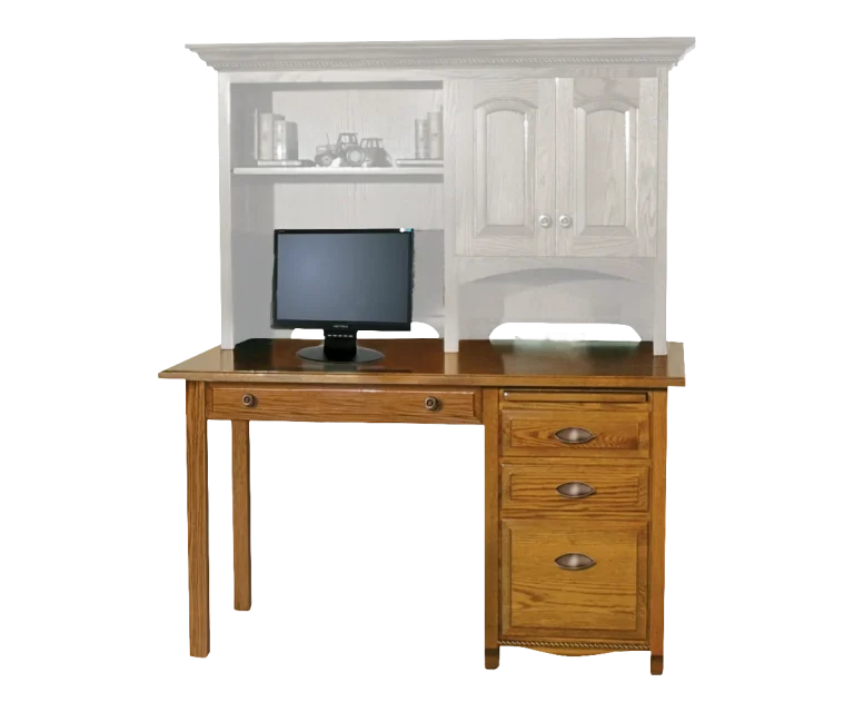 Amish Laurel Single Ped Desk