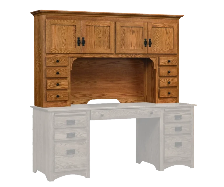 Amish Mission Hutch* for 72″ Desk