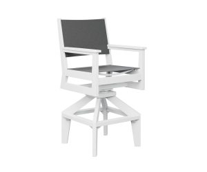 Mayhew Sling Swivel Bar Chair by Berlin Gardens
