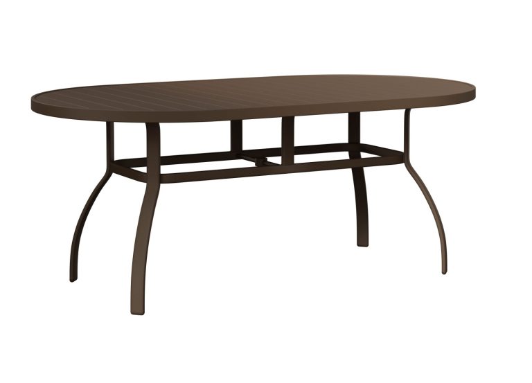 Murphy 42” X 76” Oblong Aluminum Dining Table by Berlin Gardens
