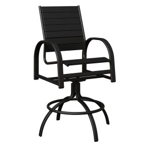Murphy Aluminum+Poly Swivel Bar Chair by Berlin Gardens