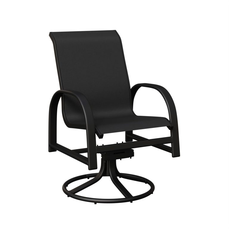 Murphy Aluminum+Sling Swivel Rocker Dining Chair by Berlin Gardens