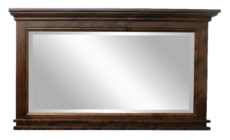 Amish Brooklyn Landscape Wall Mirror with Flared Edges