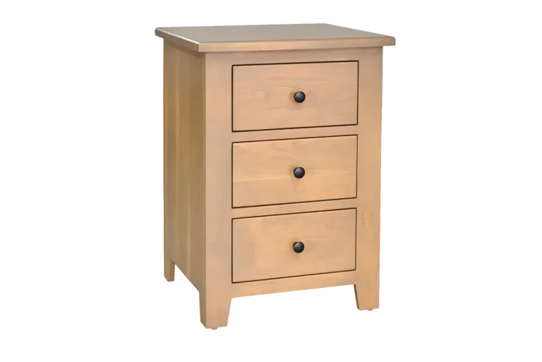 Amish Charland 3 Drawer Nightstand
