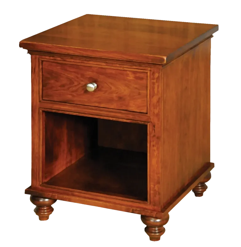 Amish Duchess Nightstand with 1 Drawer and Open