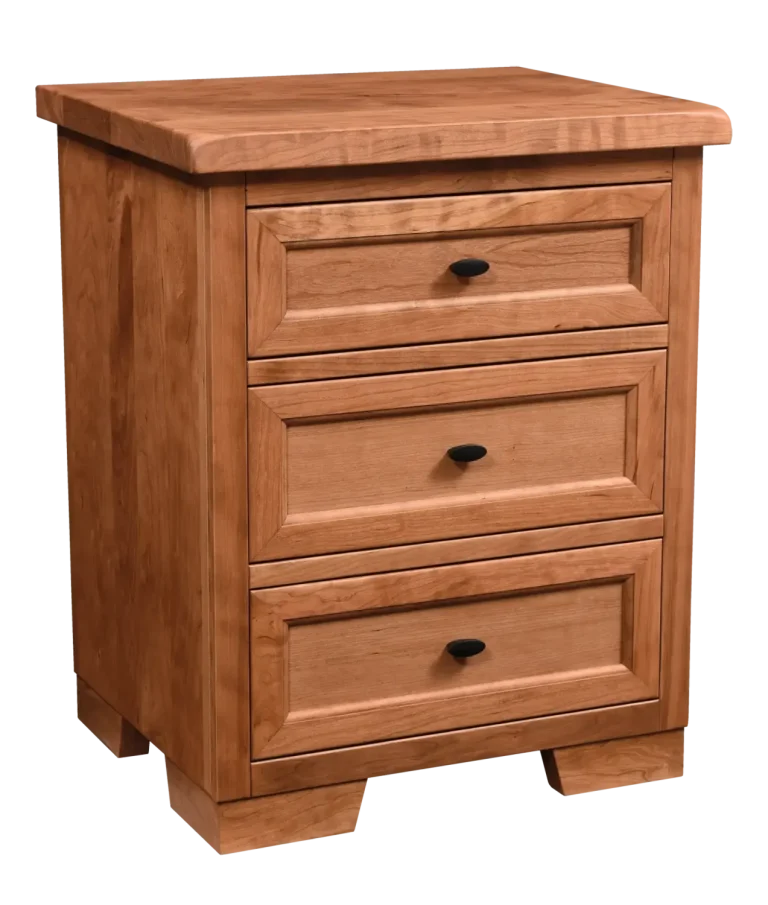 Amish Farmhouse 3 Drawer Nightstand