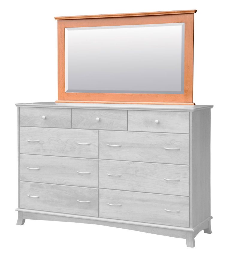 Amish Crescent Landscape Mirror (Beveled)