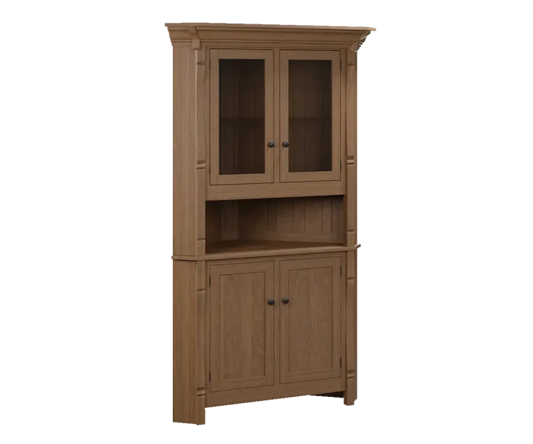 Amish Ashville Corner Hutch, Top Only