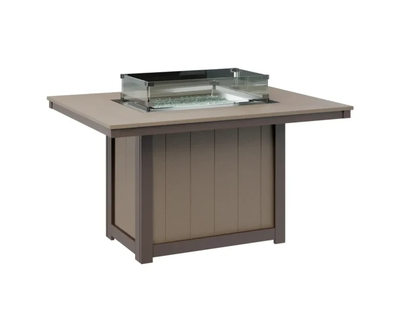 Donoma 42″ X 54″ Rectangular Dining Fire Table by Berlin Gardens