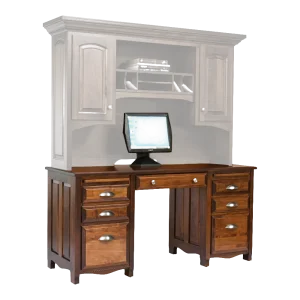 Amish Laurel Double Ped Desk