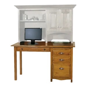 Amish Laurel Single Ped Desk
