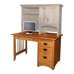 Amish Mission 30″D Single Ped Desk
