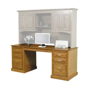 Amish Traditional Double Ped Desk