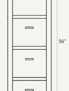Amish Traditional Four-Drawer File Cabinet*