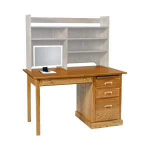 Amish Traditional Single Ped Desk