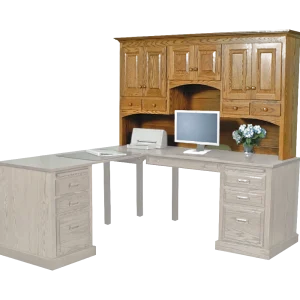 Amish Traditional Hutch* for 72″ Desk (Drawing)