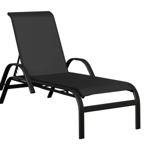 Murphy Aluminum+Sling Chaise Lounge with Arms by Berlin Gardens
