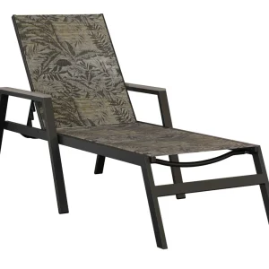 Vida Aluminum+Sling Chaise Lounge with Arms by Berlin Gardens