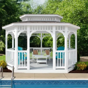 Belmont Vinyl Oblong Gazebo from Berlin Gardens
