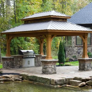 Cascade Treated Wood Pavilion from Berlin Gardens