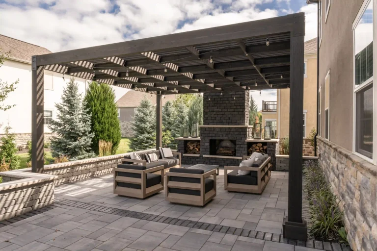 Vineyard Treated Wood Pergola from Berlin Gardens