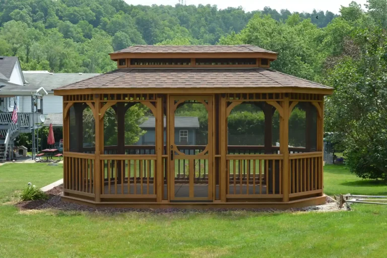 Savannah Treated Wood Oblong Gazebo from Berlin Gardens