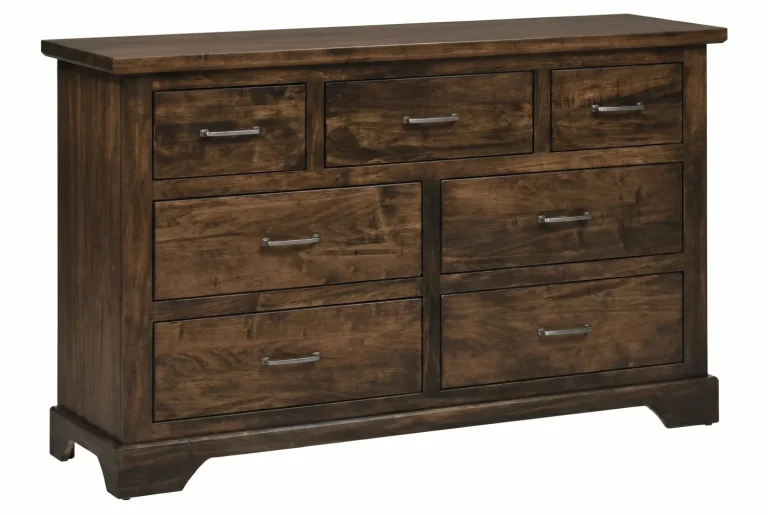 Amish Kimberley Solid Hardwood Bedroom 7-Drawer Dresser