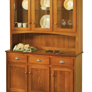 Amish Mary Ann 3 Door Hutch, Top Only