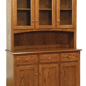 Amish Shaker 3 Door Hutch, Top Only