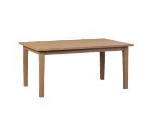 Amish Richville rectangular leg dining table in light natural oak.