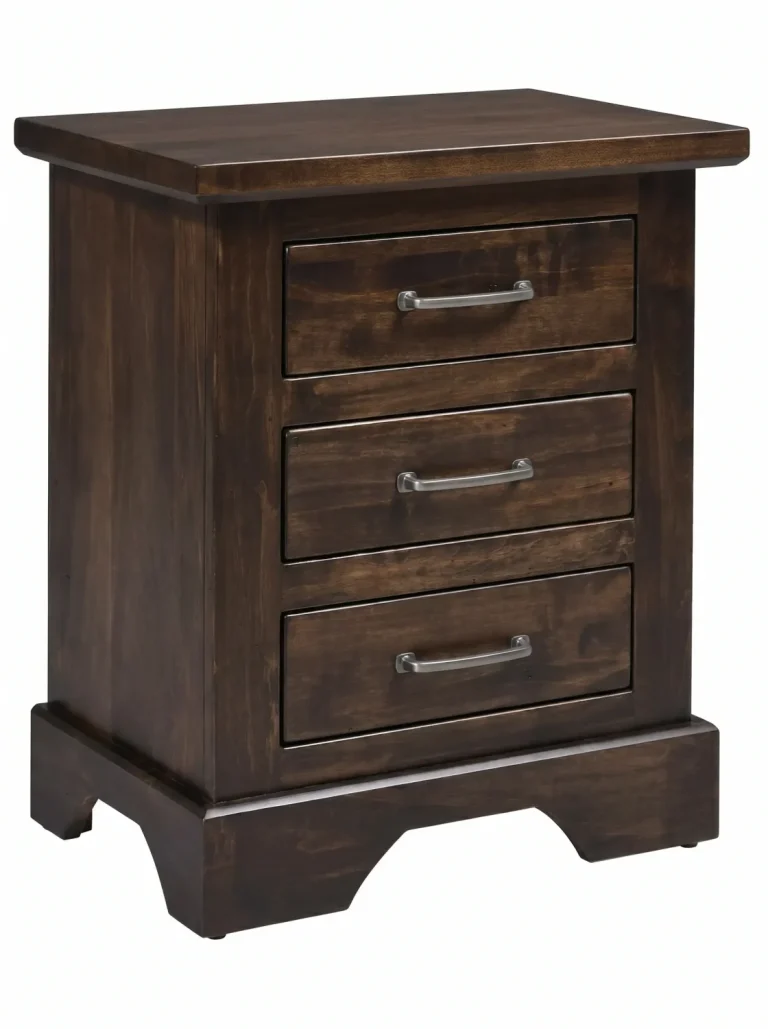 Amish Kimberley Solid Hardwood Bedroom 3-Drawer Nightstand