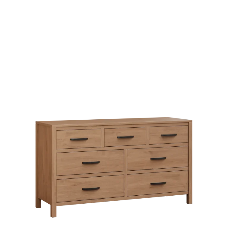 Amish Amanda Solid Hardwood Bedroom 7-Drawer Dresser