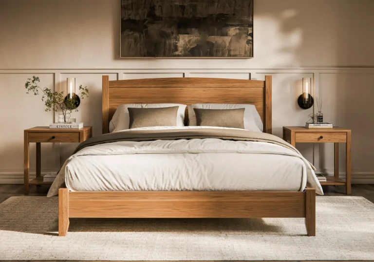 Amish Amanda Solid Hardwood Bedroom Arch Bed