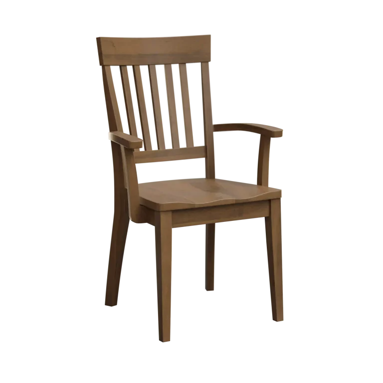 Amish Kenton Solid Hardwood Dining Arm Chair