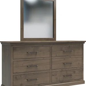 Amish Santorini Solid Hardwood Bedroom Dresser Mirror Only