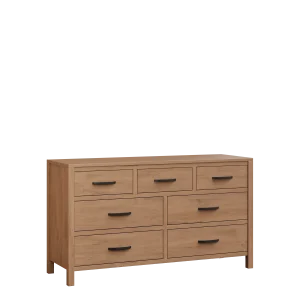 Amish Amanda Solid Hardwood Bedroom 7-Drawer Dresser