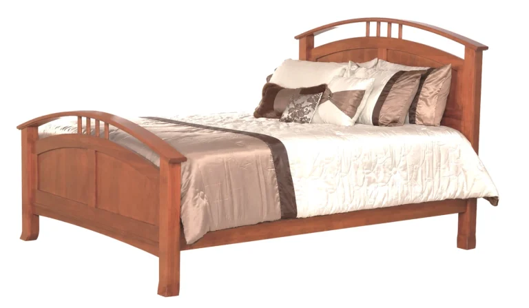 Amish Crescent Panel Bed