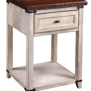 Amish Farmhouse Heritage 1 Drawer Nightstand with Shelf