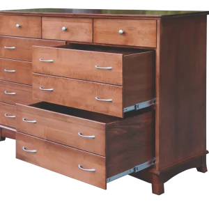 Amish Crescent Tall Dresser/Deep Drawers