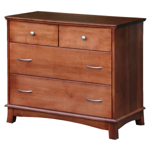 Amish Crescent 4 Drawer Chest