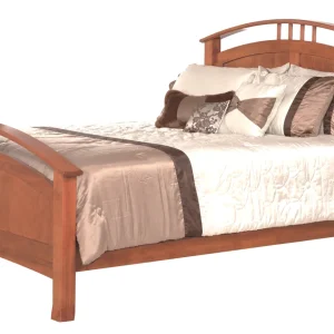 Amish Crescent Panel Bed