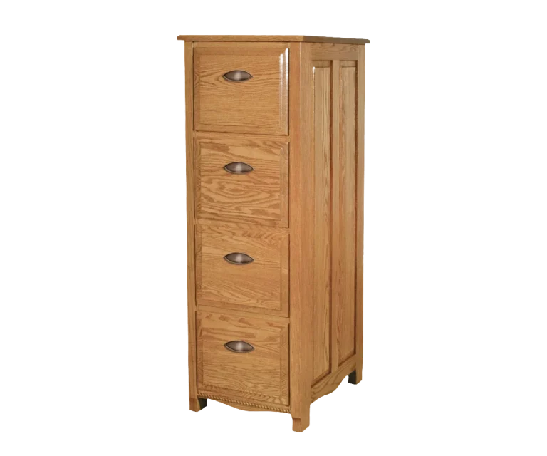 Amish Laurel Four-Drawer File Cabinet